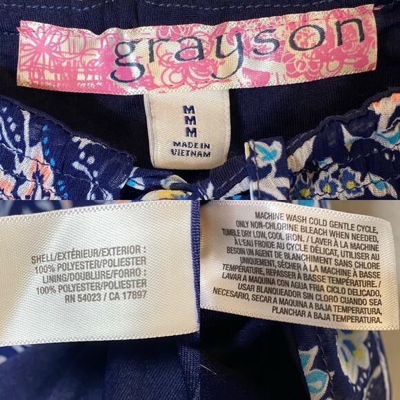 Grayson Floral Strappy Mini Dress size Medium - Picture 4 of 4